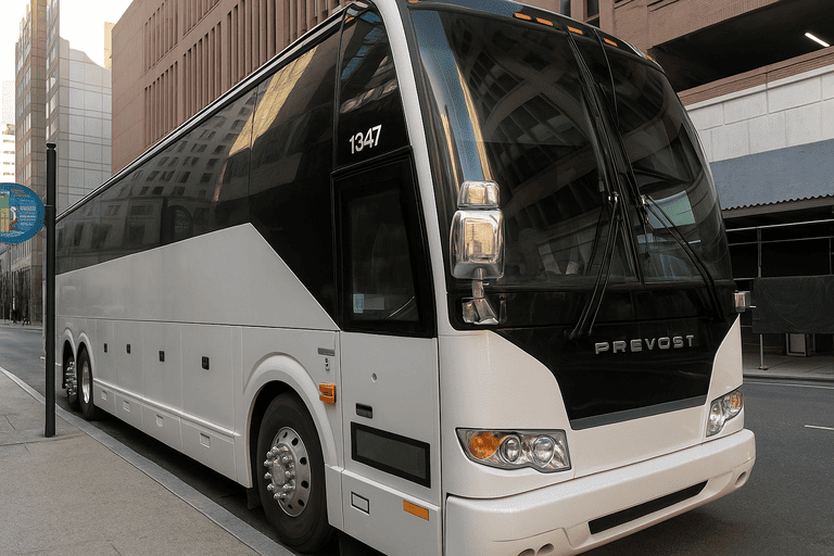 a Alexandria Minibus Company coach bus