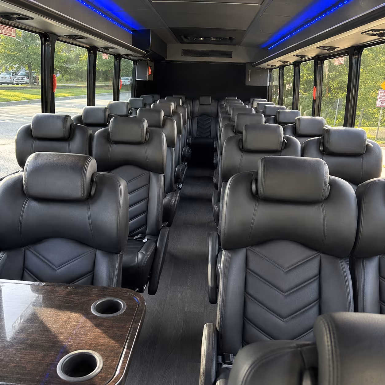 anaheim 28 passenger minibus interior