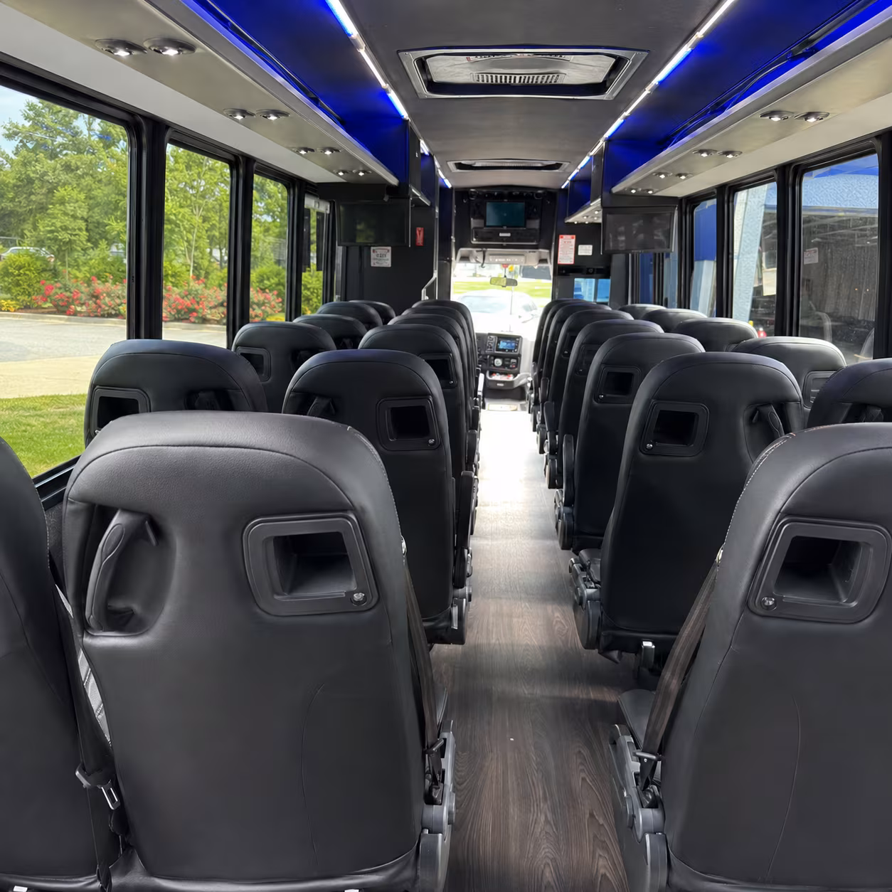 anaheim 30 passenger minibus inside