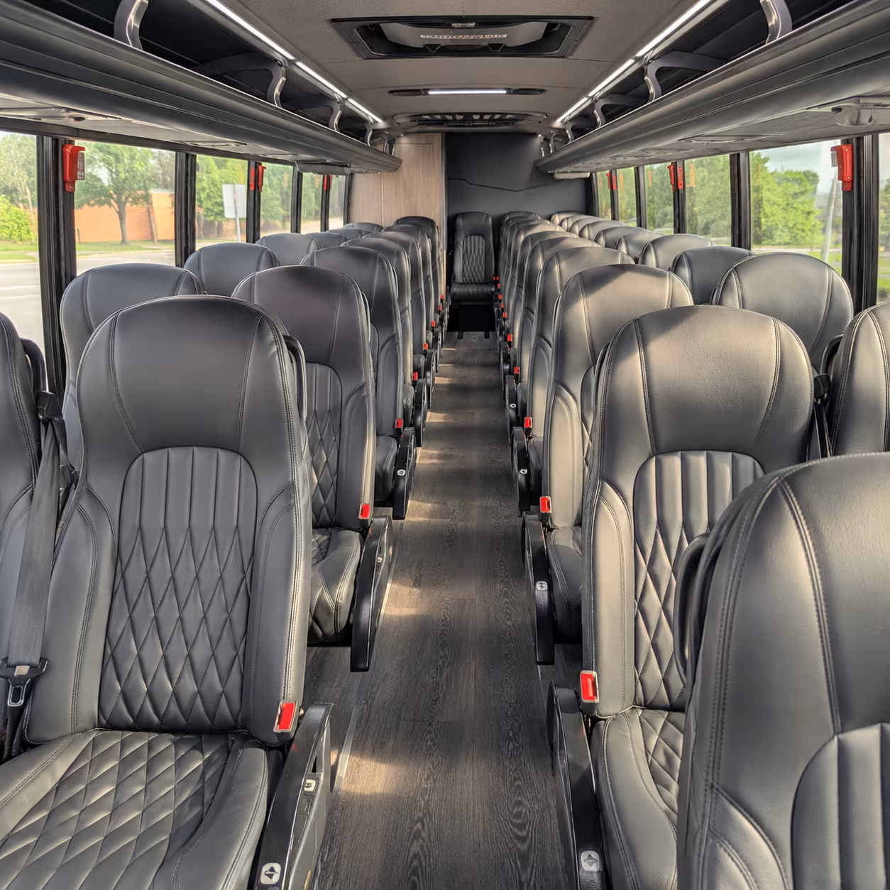 anaheim 35 passenger minibus inside