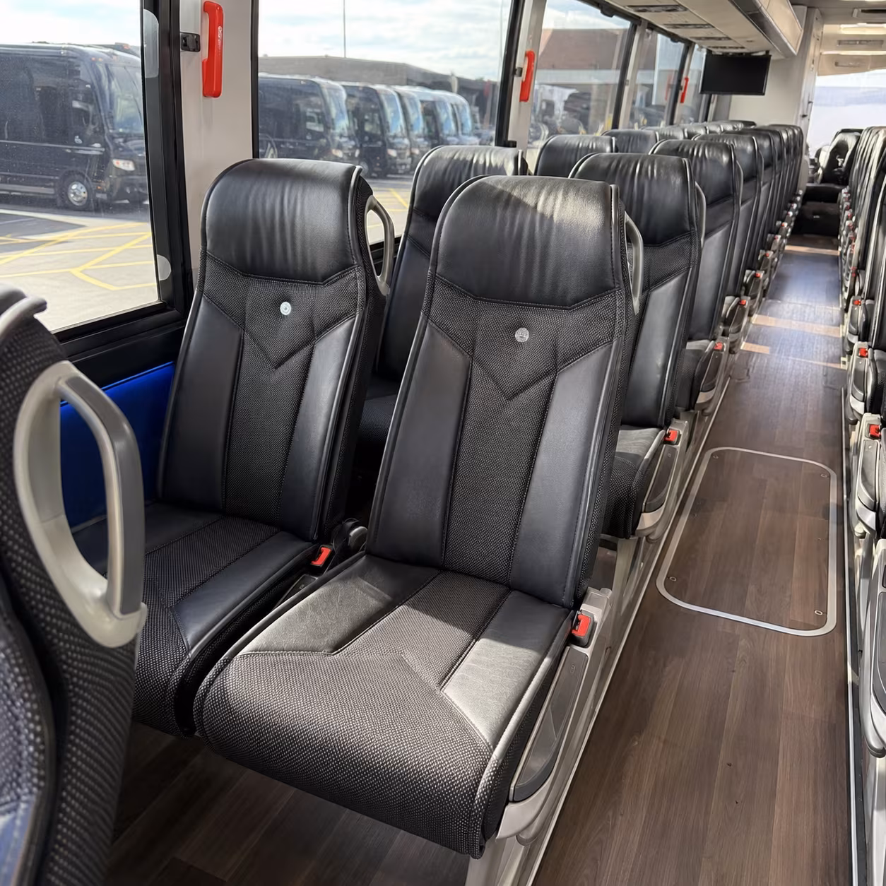 anaheim 40 passenger charter bus interior