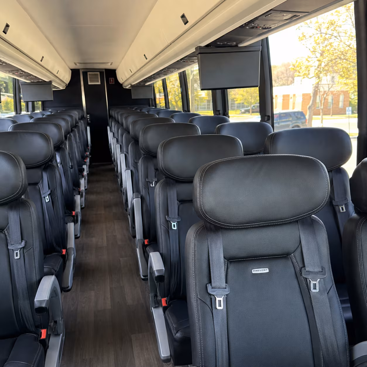 anaheim 45 passenger charter bus inside