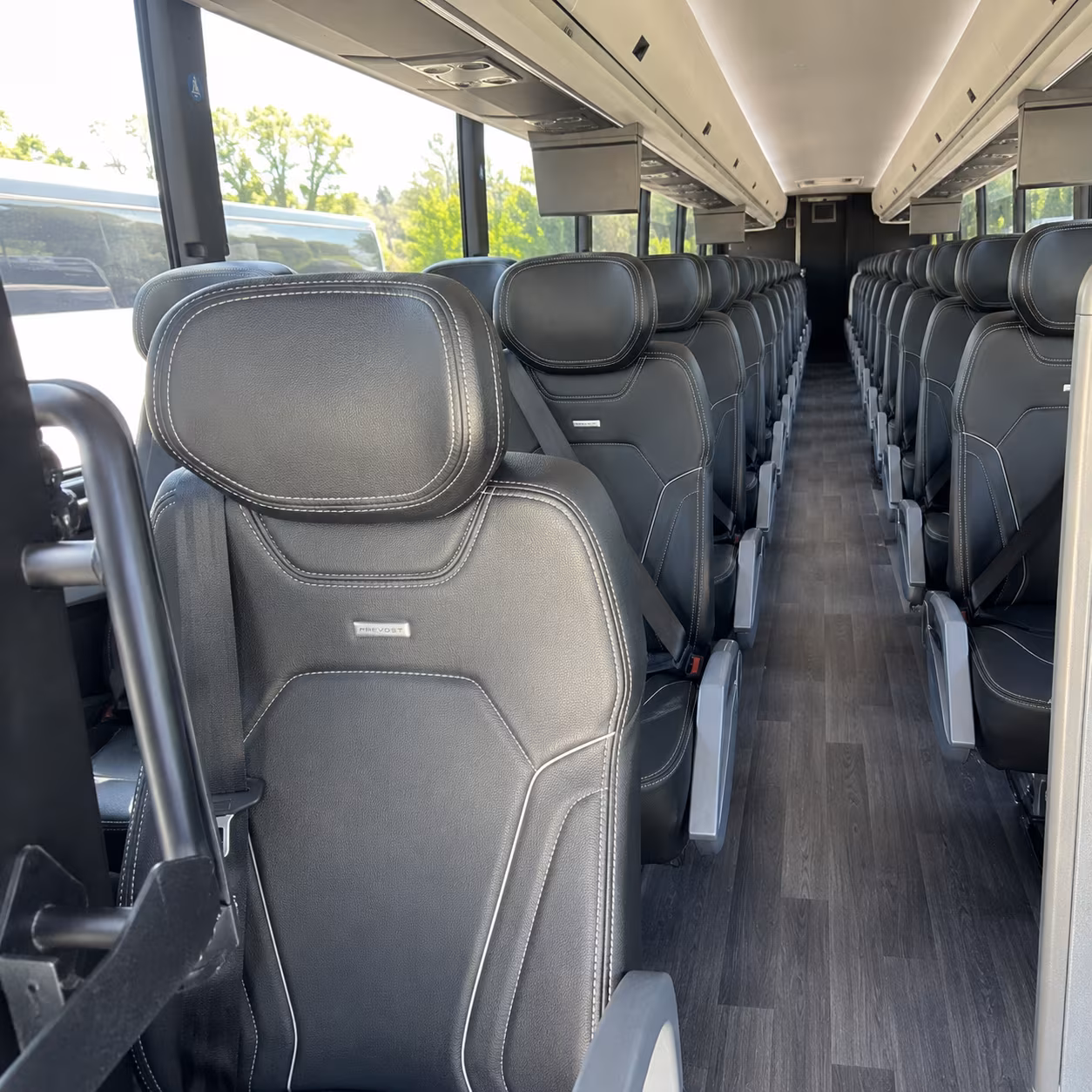 anaheim 47 passenger charter bus interior