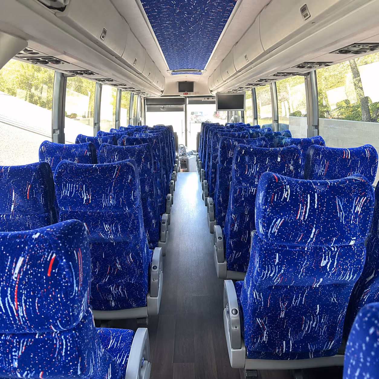 anaheim 50 passenger charter bus interior