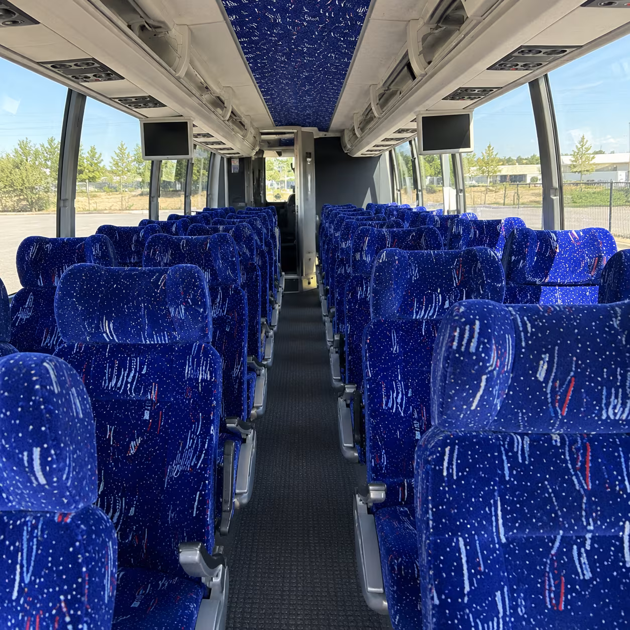 anaheim 54 passenger charter bus interior