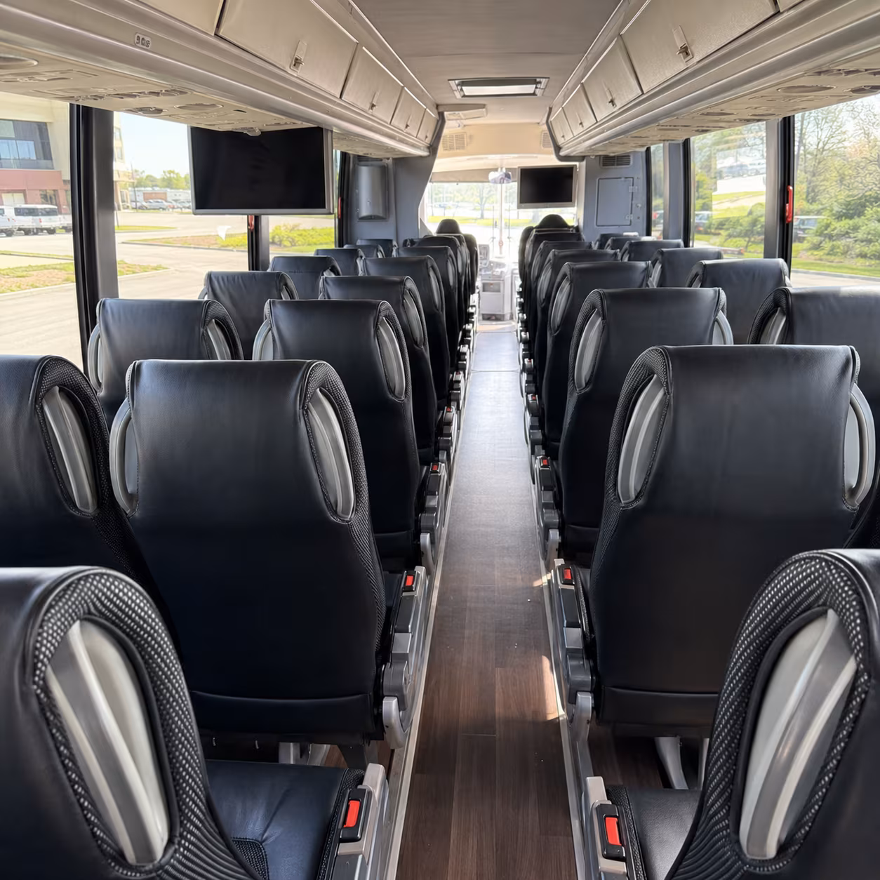 anaheim 56 passenger charter bus inside