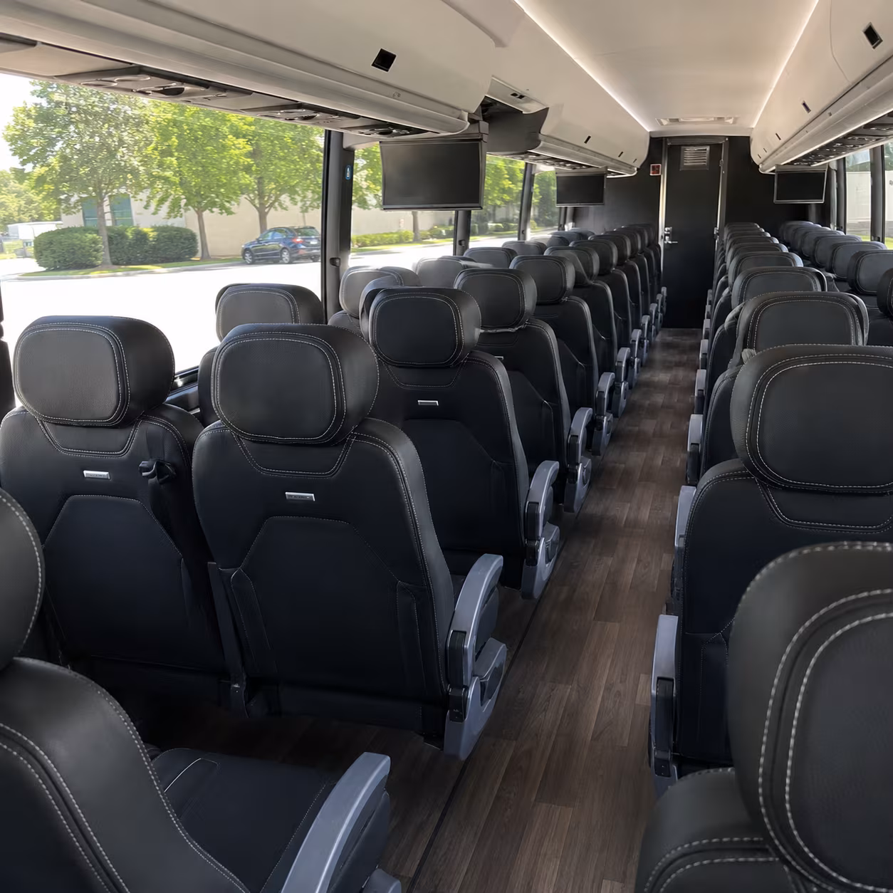 anaheim 56 passenger charter bus interior