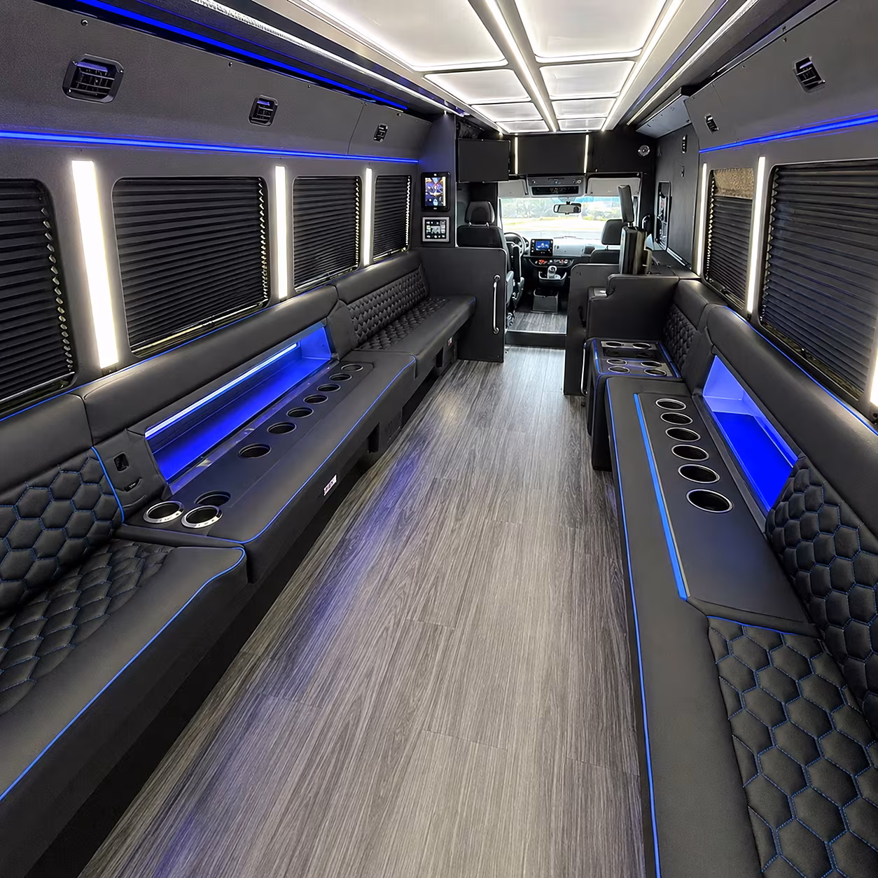 anaheim party bus interior