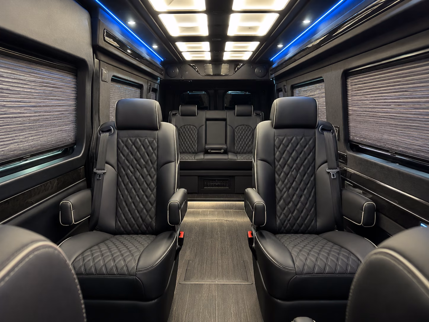 anaheim sprinter van with driver inside